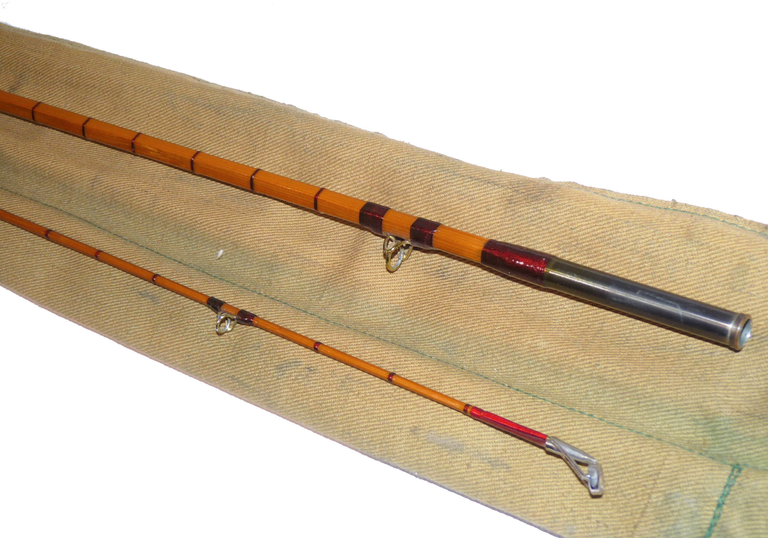 Hardy Perfection 9'6" Two Piece Split Cane Rod Line #6 - Image 5