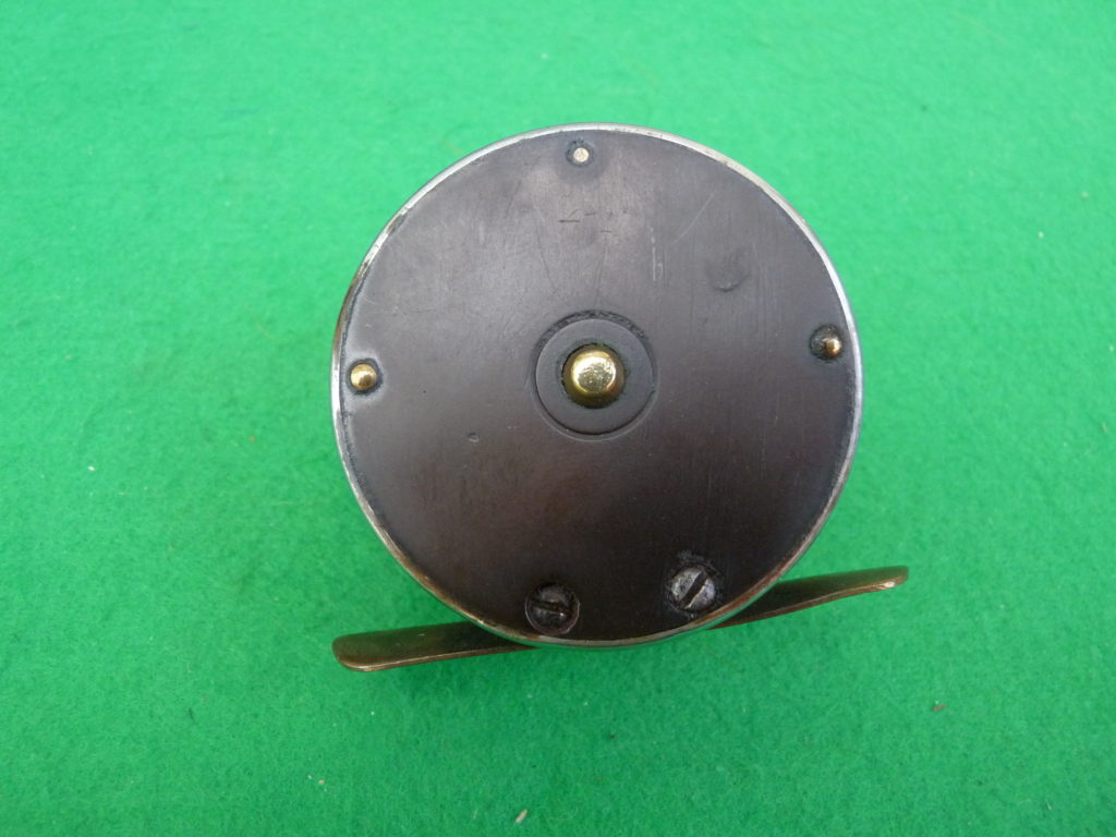 Tiny little 2” brass and ebonite brook trout fly reel c1890 - Image 4