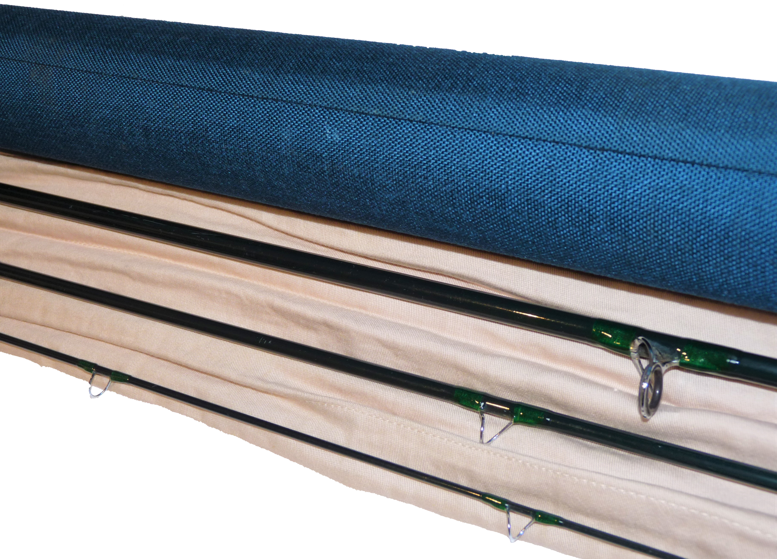 Hardy Gem 9' 6" 3-piece carbon fly rod #7 bag & Cordura tube - Image 2