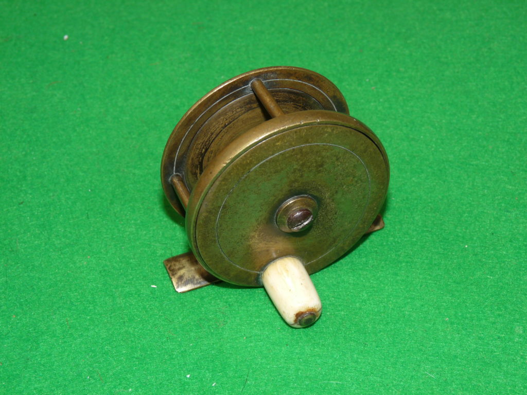 Chas Farlow Maker 191 Strand, London 2.5'' brass plate wind reel