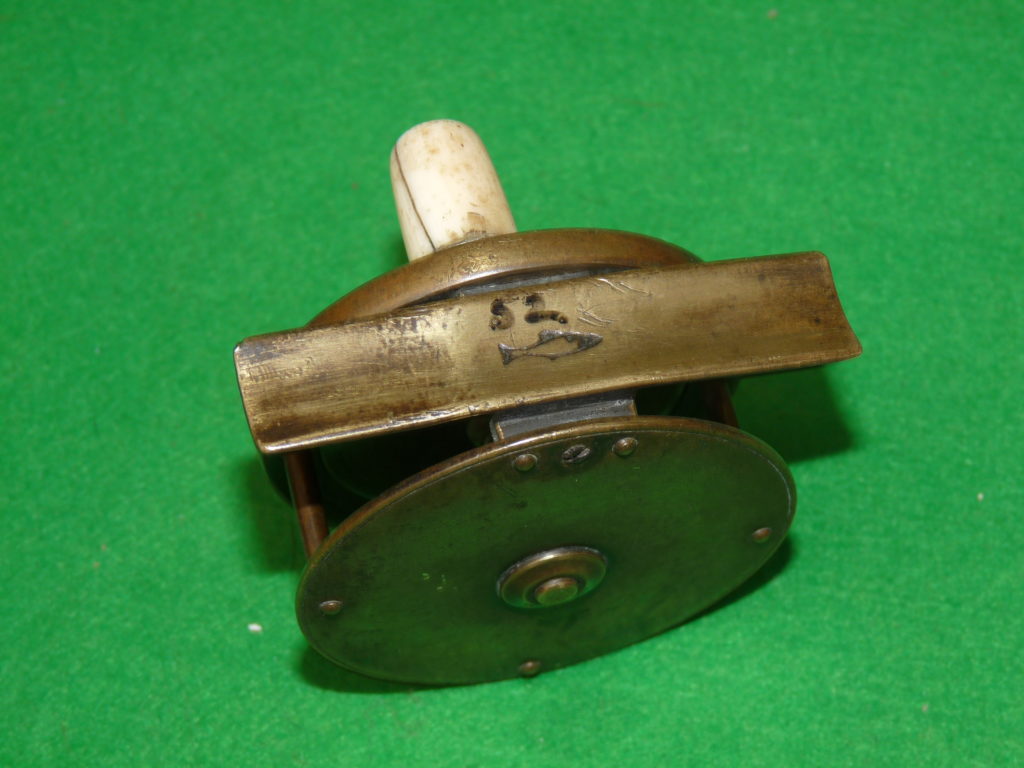 Chas Farlow Maker 191 Strand, London 2.5'' brass plate wind reel - Image 3