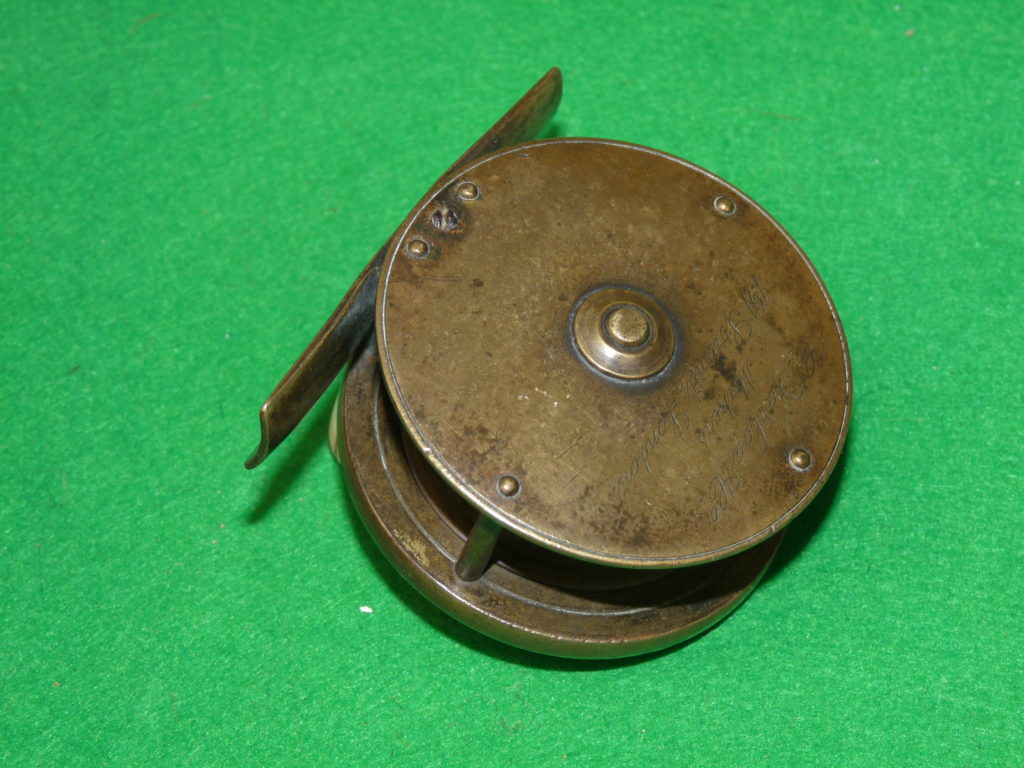 Chas Farlow Maker 191 Strand, London 2.5'' brass plate wind reel - Image 2