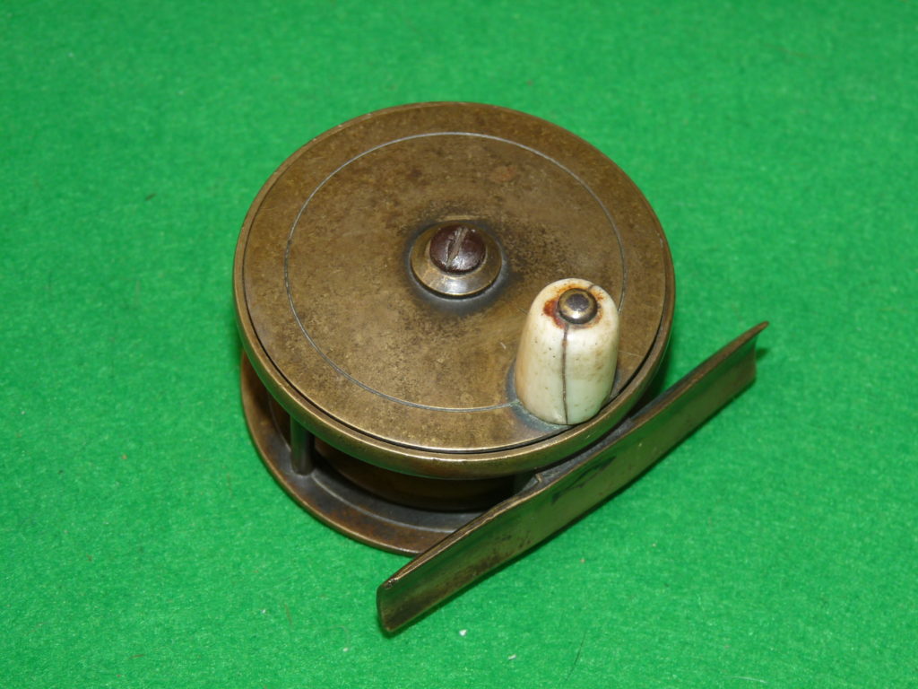 Chas Farlow Maker 191 Strand, London 2.5'' brass plate wind reel - Image 4