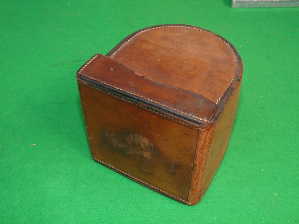 Farlow 191 Strand ex wide block leather reel case perfect or patent lever reels - Image 4