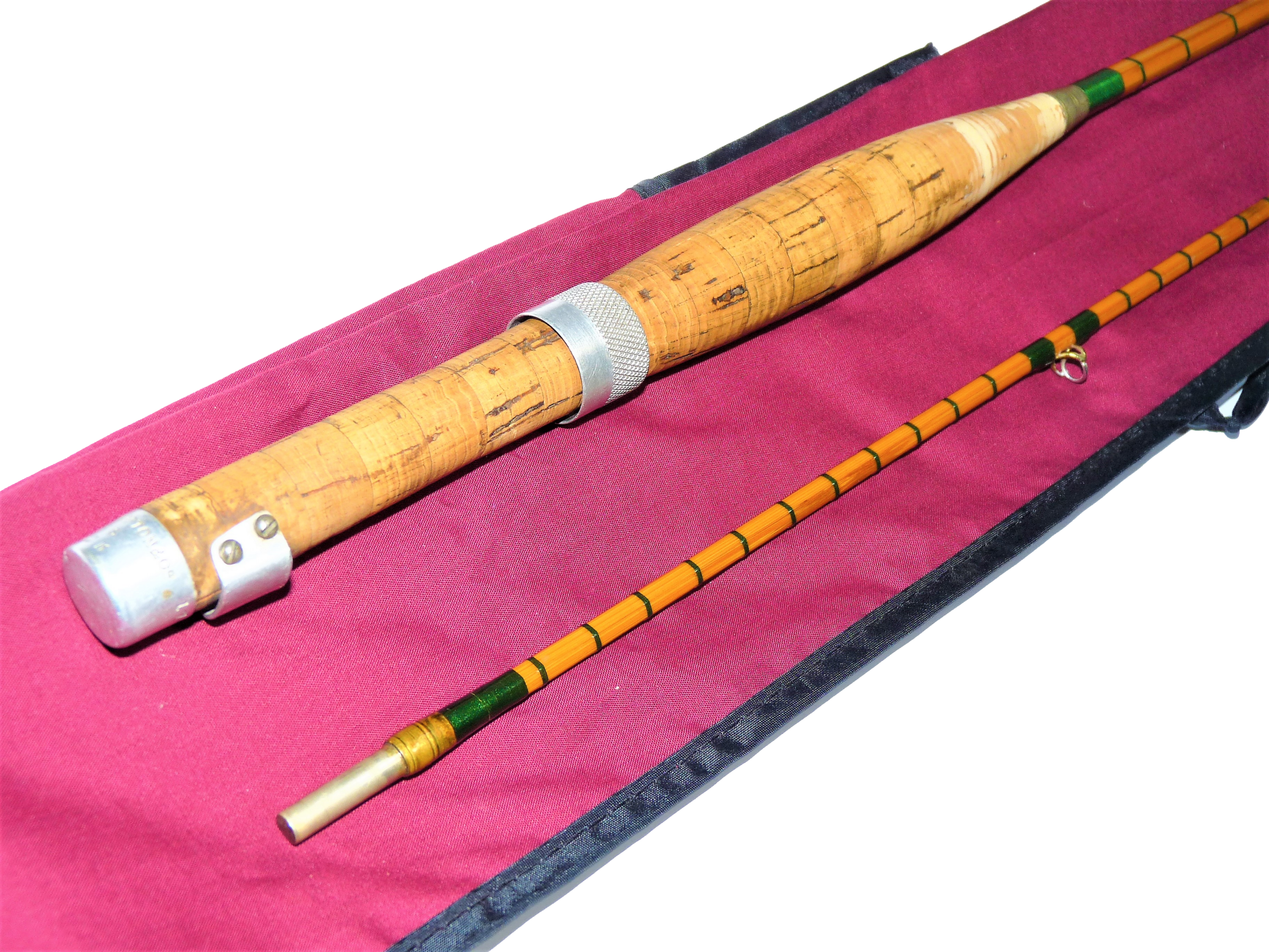 JJS Walker Bampton Two Piece Cane Rod 7'6" Line #6 - Image 3