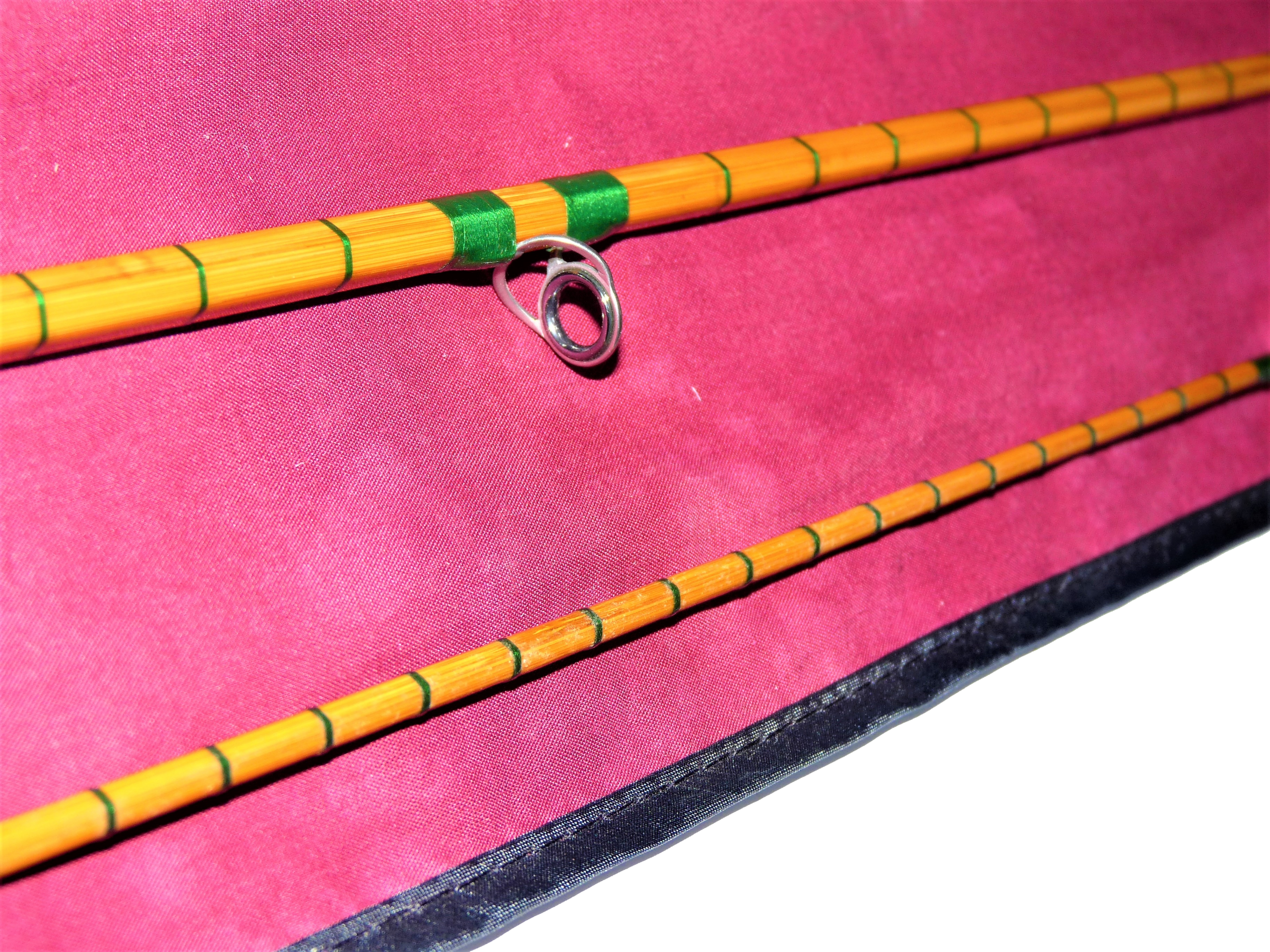 JJS Walker Bampton Two Piece Cane Rod 7'6" Line #6 - Image 5
