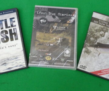 3 Fishing DVDs The Trout Bum Diaries, Hustle & Fish, Svona Tekur Laxinn See How The Salmon Takes