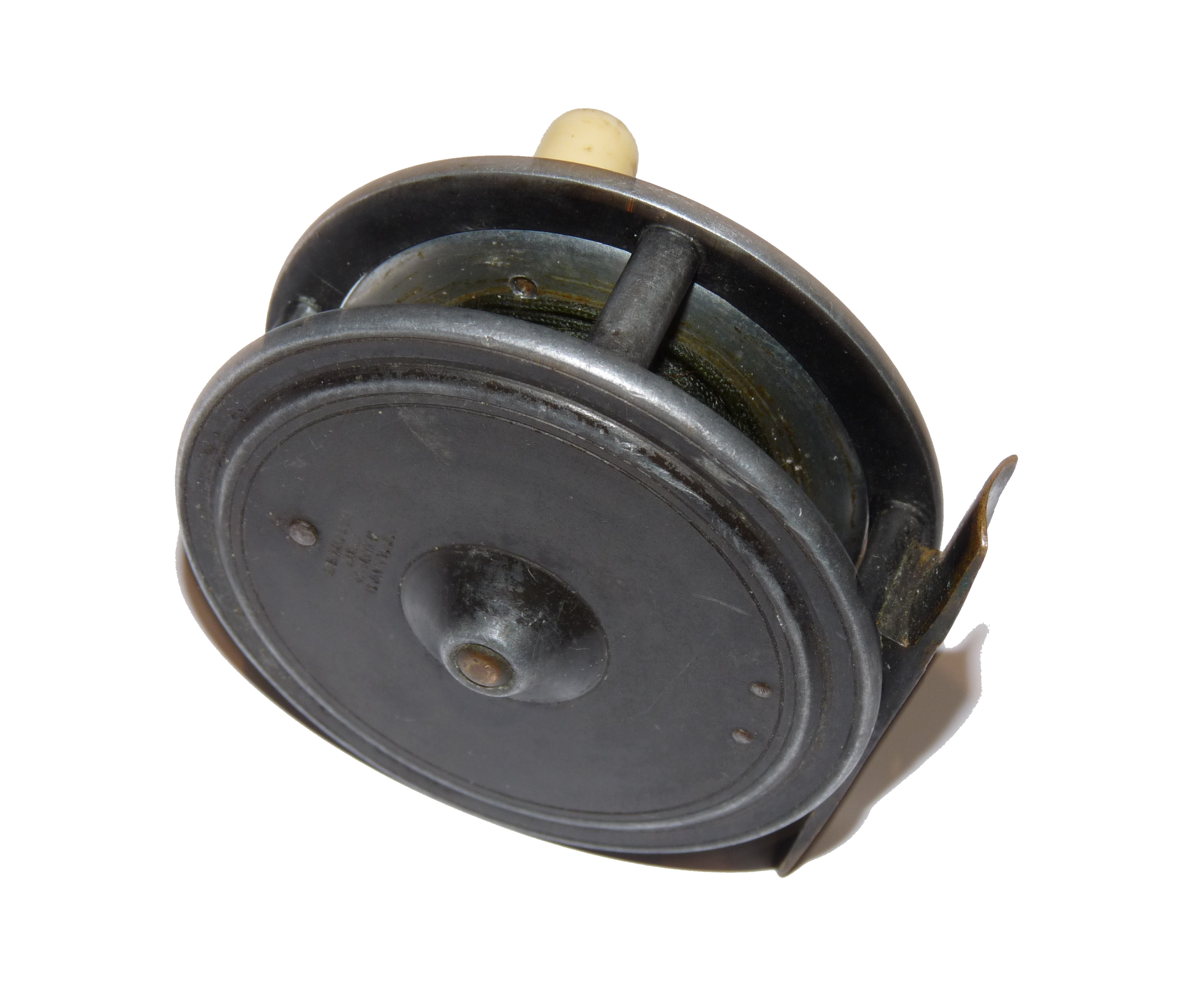 J Bernard & Co Made By Dingley 2 3/4" Trout Reel Stamped D2 - Image 2
