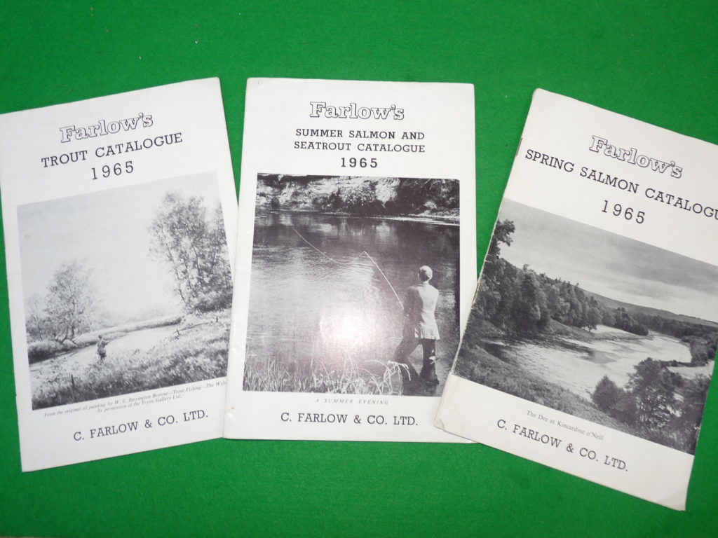 3 Farlow’s 1965 catalogues great reference guides to tackle and prices