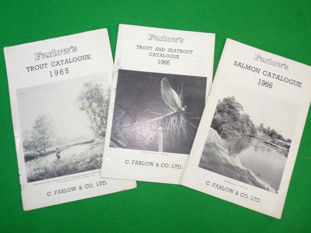 3 Farlow’s 1965 & 1966 catalogues, reference for the collector
