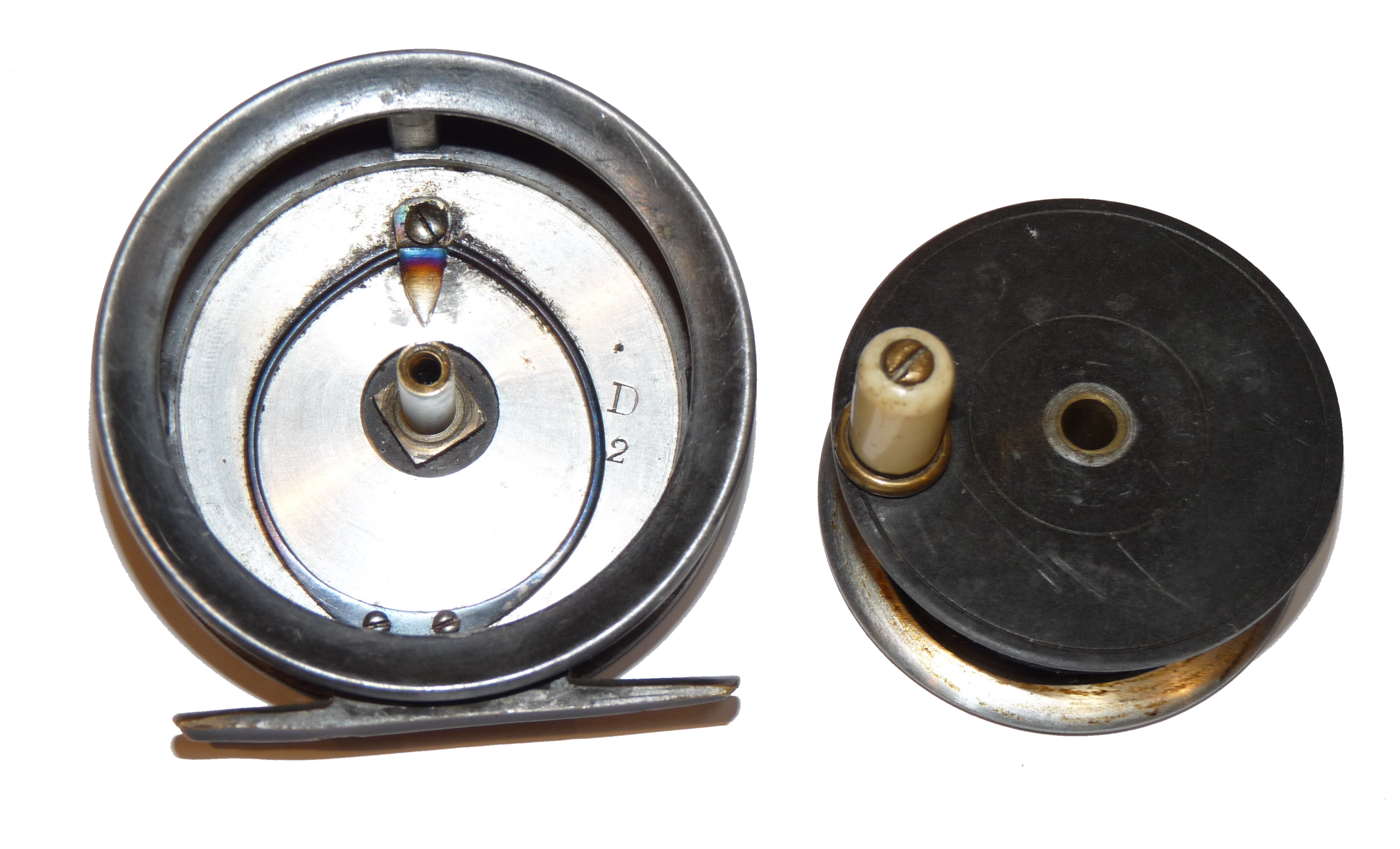 J Bernard & Co Made By Dingley 2 3/4" Trout Reel Stamped D2 - Image 6