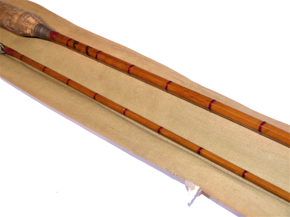 Hardy The Light Caster Spinning rod two piece 7' vintage rod in original bag - Image 3