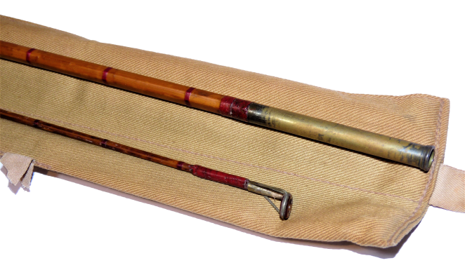 Hardy The Light Caster Spinning rod two piece 7' vintage rod in original bag - Image 4