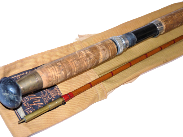 Hardy The Light Caster Spinning rod two piece 7' vintage rod in original bag - Image 5
