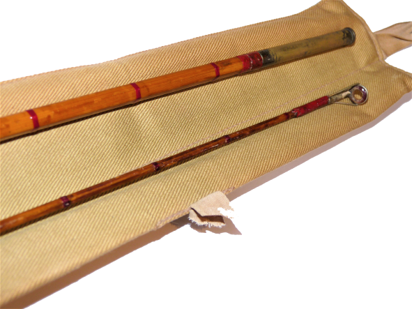 Hardy The Light Caster Spinning rod two piece 7' vintage rod in original bag - Image 7