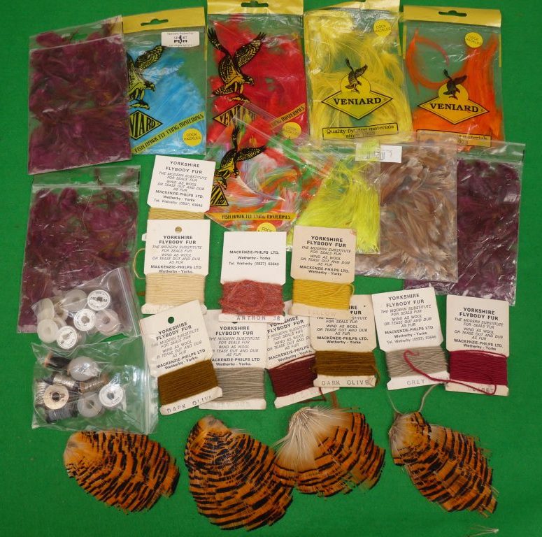Fly-tying material, floss hackles & Mackenzie-Philps fur
