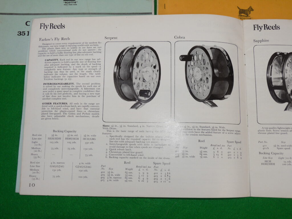 Alternative view of Farlow Sharpe fishing vintage tackle & wholesale catalogues x3 + price lists season 1970/1