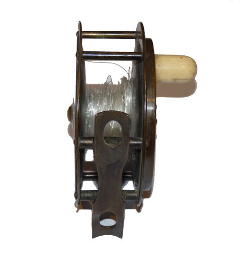 Hardy Hercules 4" all brass salmon fly reel 1890 - Image 2