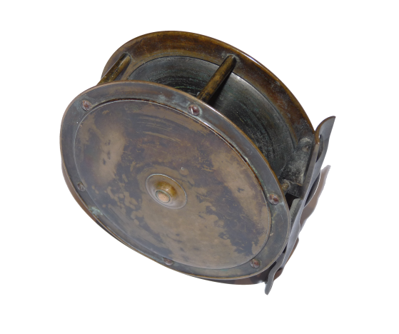 Hardy Hercules 4" all brass salmon fly reel 1890 - Image 3