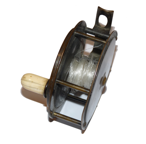 Hardy Hercules 4" all brass salmon fly reel 1890 - Image 4