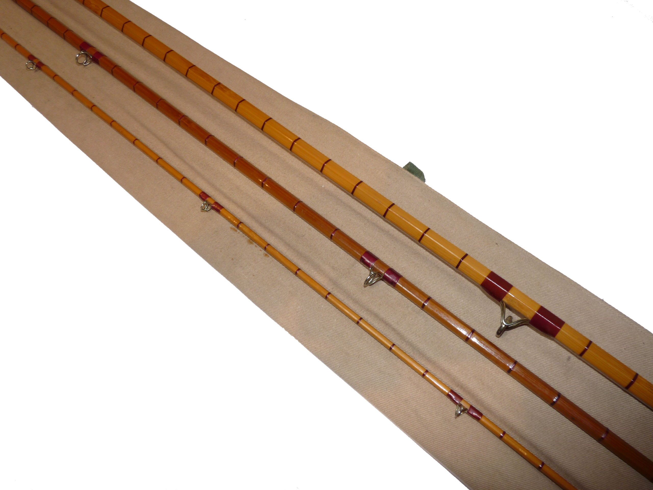 Cambrian Fly Fishers of Wales 10'6" two piece split cane trout fly rod #8 for river, lake - Image 3