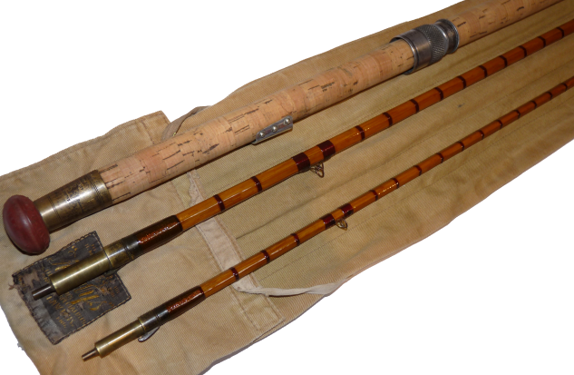 Hardy The Wye 13'6" split cane salmon fly rod #10 with bag - Image 4