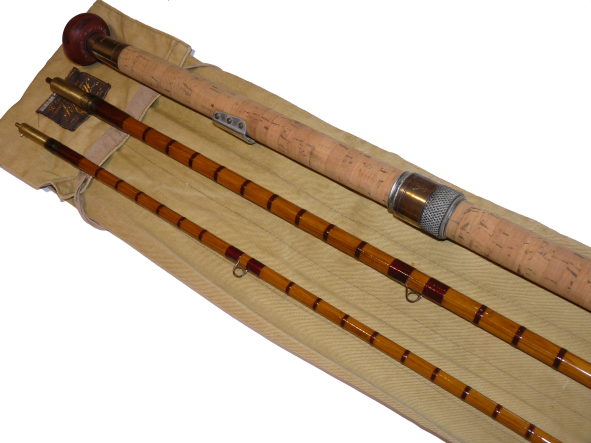 Hardy 'Hi Regan' 15' three piece split cane salmon fly rod c1925 - Image 2