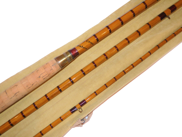 Hardy 'Hi Regan' 15' three piece split cane salmon fly rod c1925