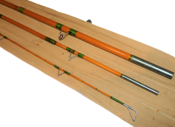 Hardy 'The General' 11' two piece float rod, whole cane, green whipped 1955 rare - Image 7