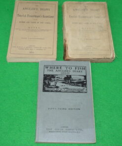 3 Fishing Books: The Anglers Diary 1922-23, 1914 & 1911