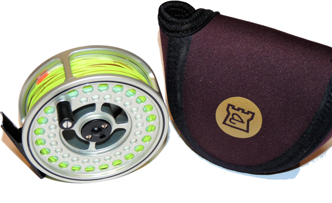 Hardy Ultralite Disc LA 7/8 trout fly reel and case