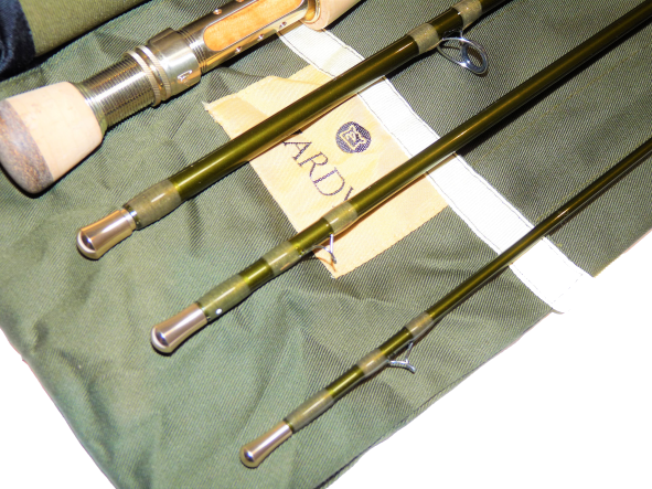 Hardy Marksman Drifter trout fly rod 10' line rating #6 in unused mint condition with case and tube - Image 2