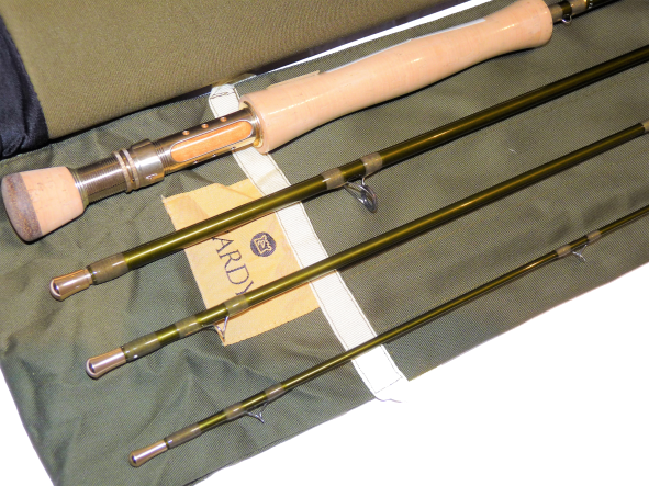 Hardy Marksman Drifter trout fly rod 10' line rating #6 in unused mint condition with case and tube