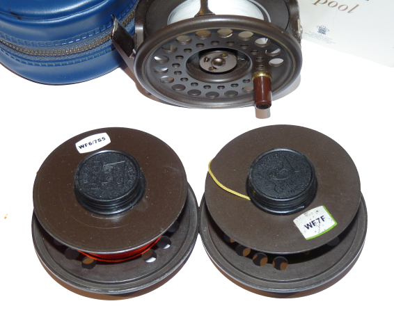 Hardy Golden Prince #7/8 with two spare spools and Hardy case - Image 2