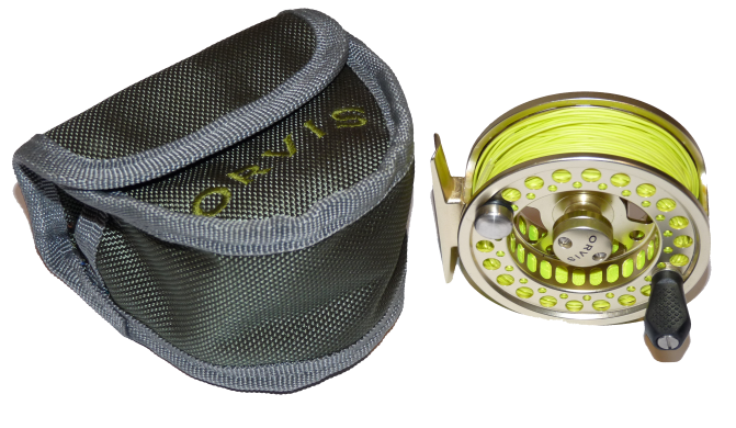 Orvis Battenkill MK 6 large arbour fly reel with Orvis case