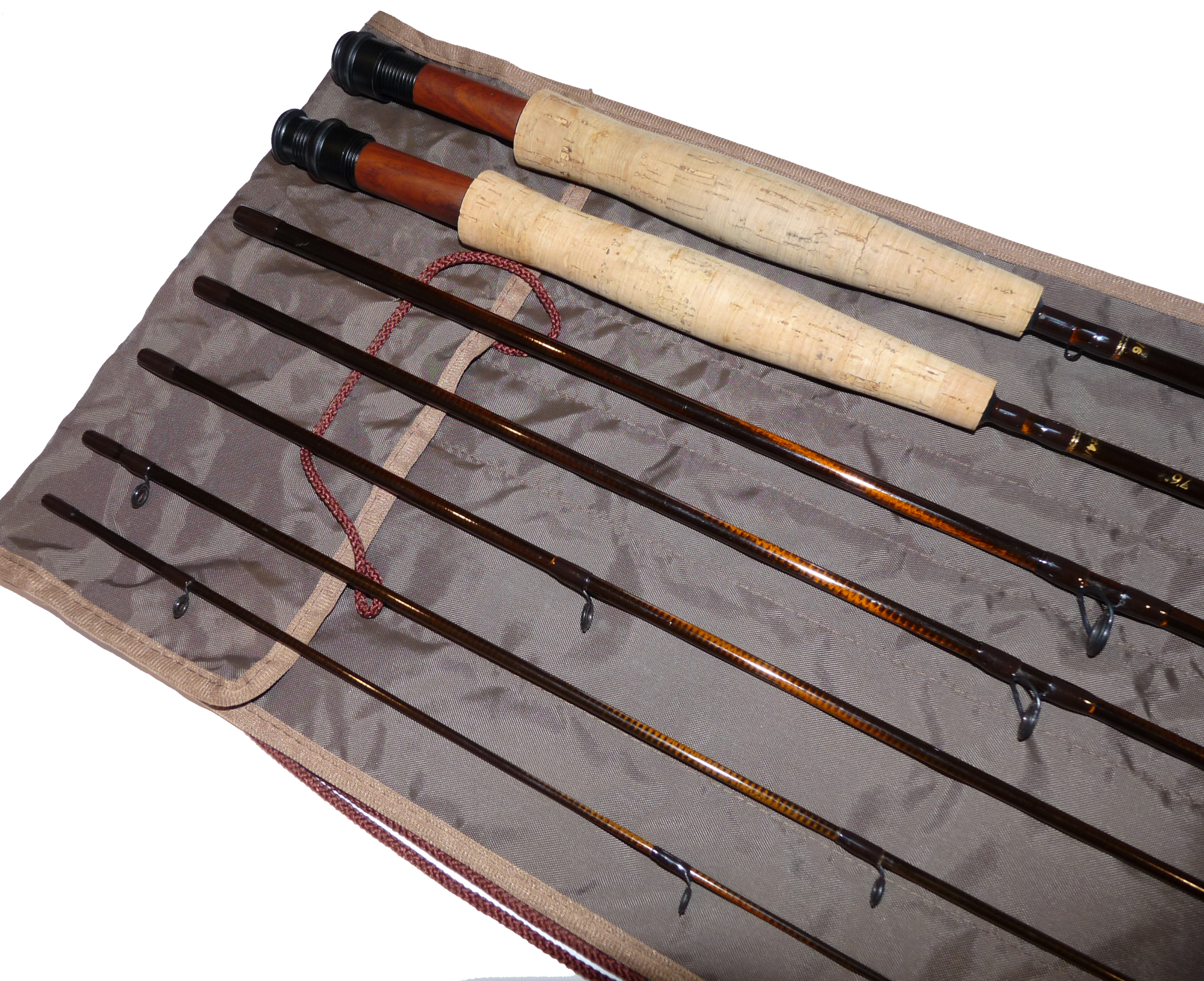 Carbo Tec Rambler two in one rod rare 7'6" and 9' trout fly rod - Image 2