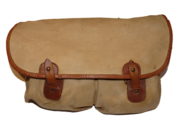 Brady fishing Canvas and leather vintage game fishing bag large size - Image 2