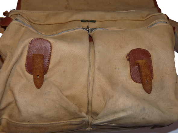 Brady fishing Canvas and leather vintage game fishing bag large size - Image 4