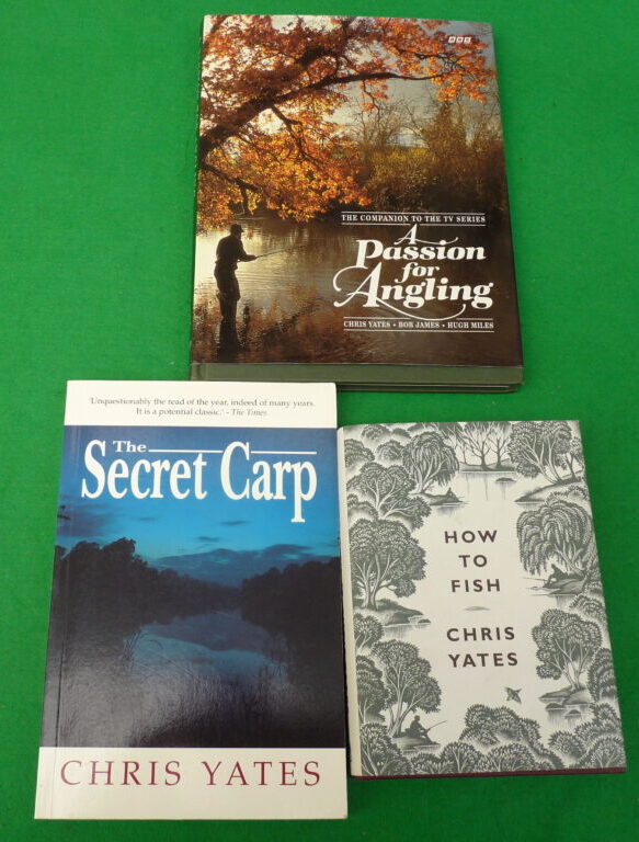 3 fishing books: How to Fish, The Secret Carp & A Passion for Angling, Chris Yates
