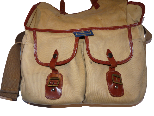 Hardy Canvas and leather compact trout fly fishing bag - Image 3
