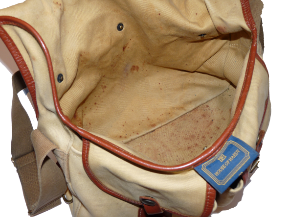 Hardy Canvas and leather compact trout fly fishing bag - Image 4