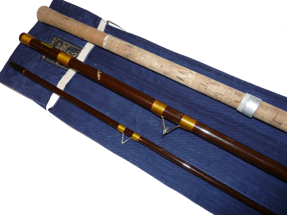 Hardy Fred Taylor Globe Trotter three piece fibre glass 11'3" coarse fishing rod with bag - Image 3