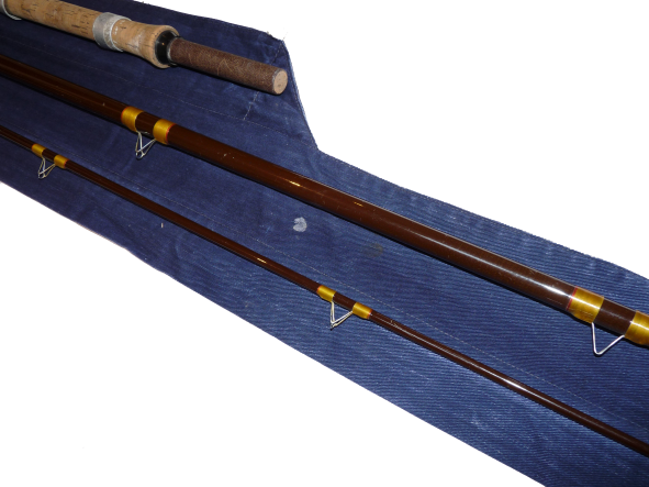Hardy Fred Taylor Globe Trotter three piece fibre glass 11'3" coarse fishing rod with bag - Image 4