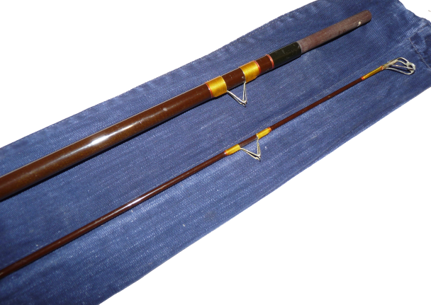 Hardy Fred Taylor Globe Trotter three piece fibre glass 11'3" coarse fishing rod with bag - Image 5
