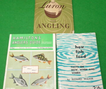 3 vintage fishing guide/booklets, Luron, How to fish, Hamilton's guide with maps