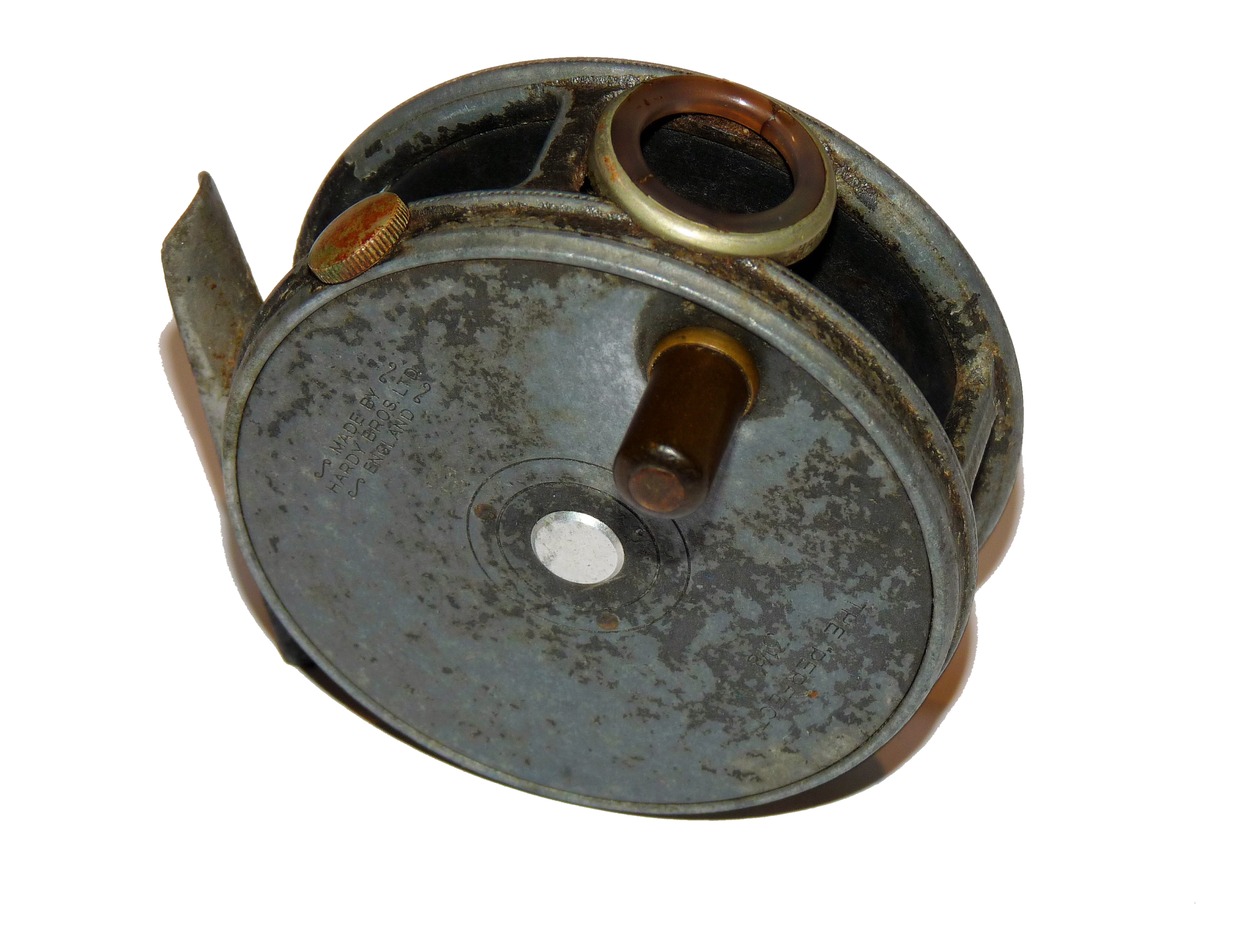 Hardy Perfect 3 1/8" trout fly reel with line guide