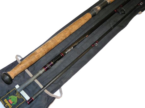 Daiwa Whisker Dual Catch three piece 13' rod with bag line #9/10 - Image 2