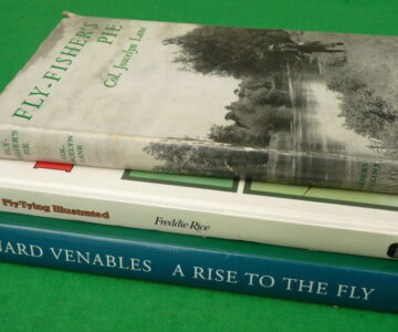 3 x fly fishing books, Bernard Venables, Freddie Rice, Col. Joscelyn Lane