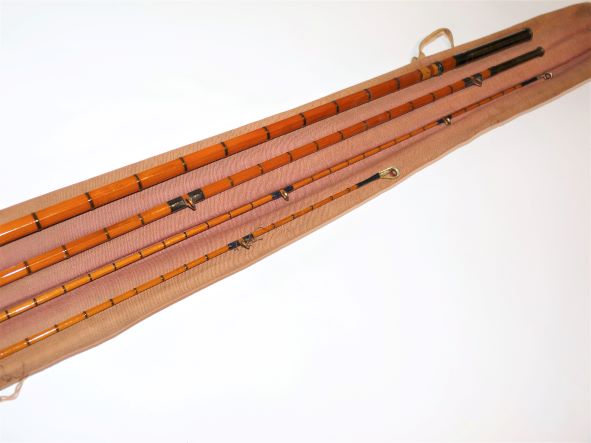 C Farlow & Co Ltd 10' 2" three piece trout fly rod with spare tip and bag - minor restoration project - Image 3