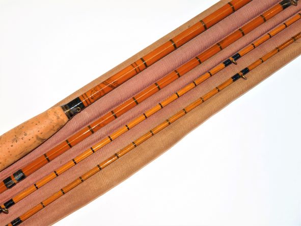 C Farlow & Co Ltd 10' 2" three piece trout fly rod with spare tip and bag - minor restoration project